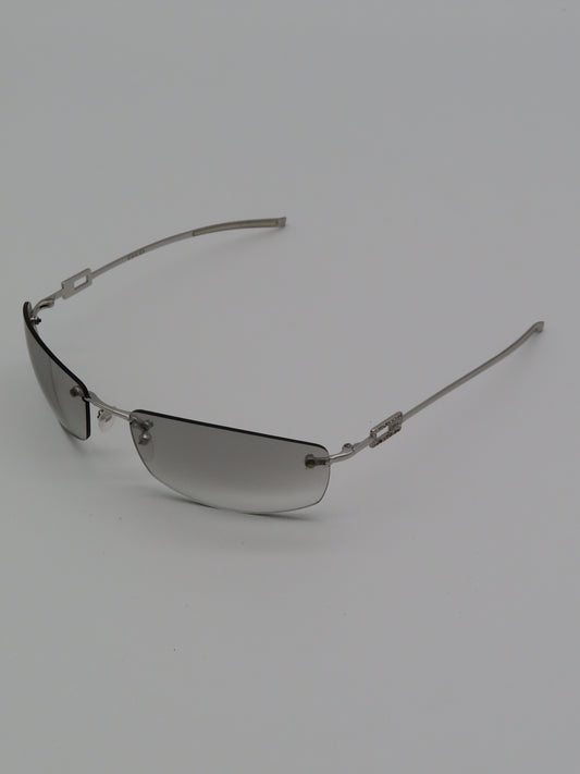 Gucci Rimless Strass Sunglasses Silver