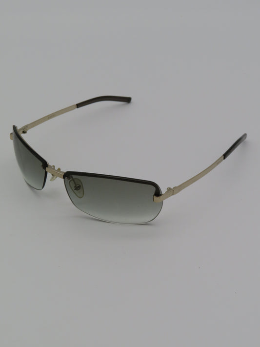 Gucci Half Rimless Sunglasses