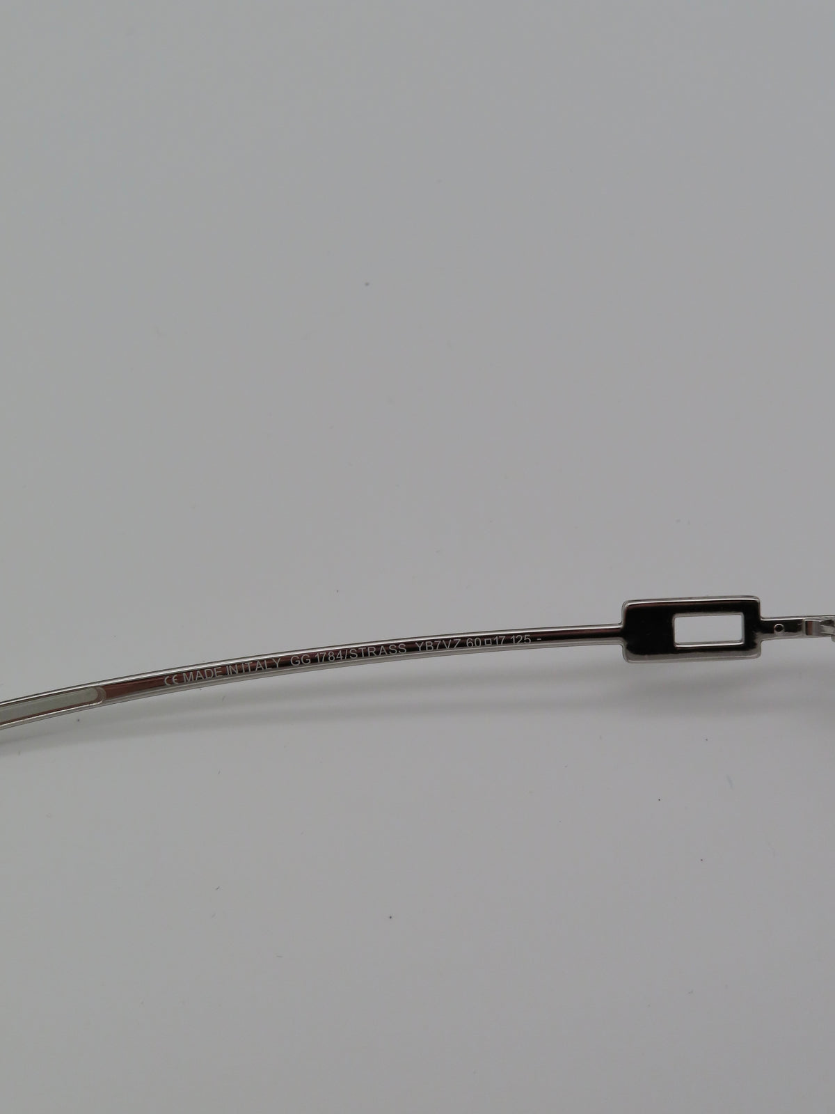 Gucci Rimless Strass Sunglasses Silver