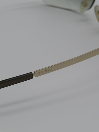 Gucci Half Rimless Sunglasses