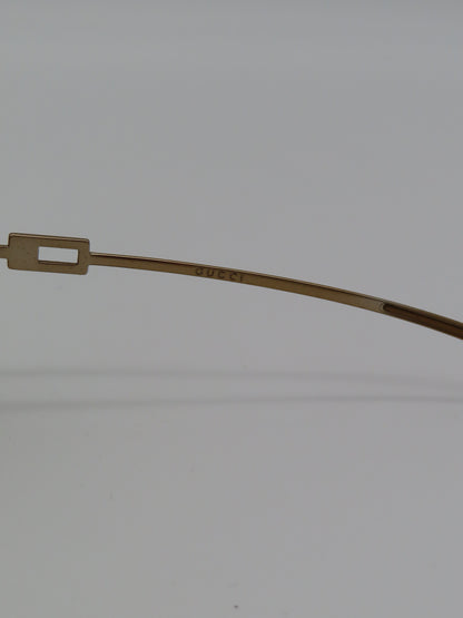 Gucci Rimless Strass Sunglasses Gold