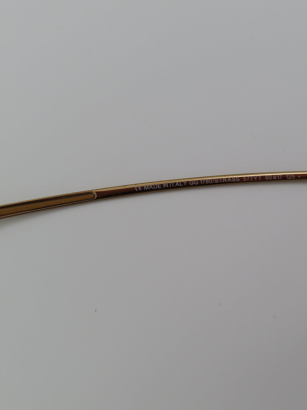 Gucci Rimless Strass Sunglasses Gold