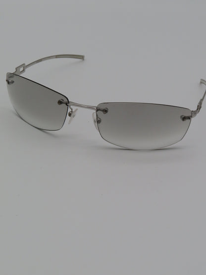 Gucci Rimless Strass Sunglasses Silver