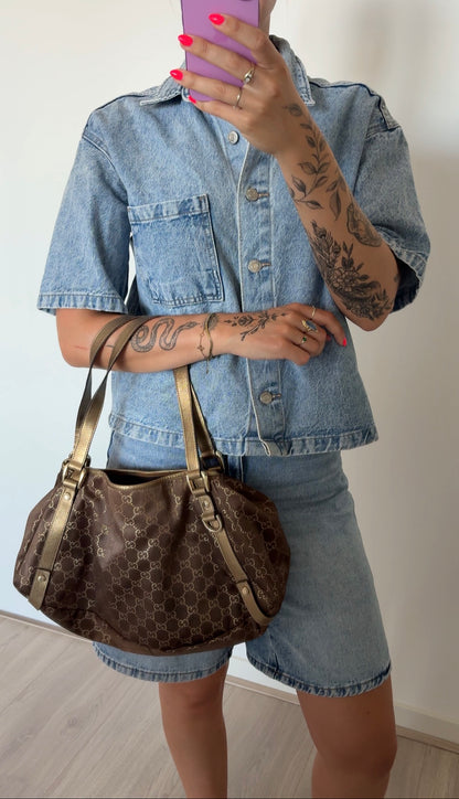 Gucci Satin Abbey Tote